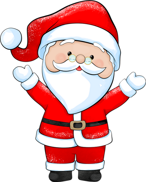 ❄️ Tube Noël, dessin Père Noël png . Santa clipart ❄️