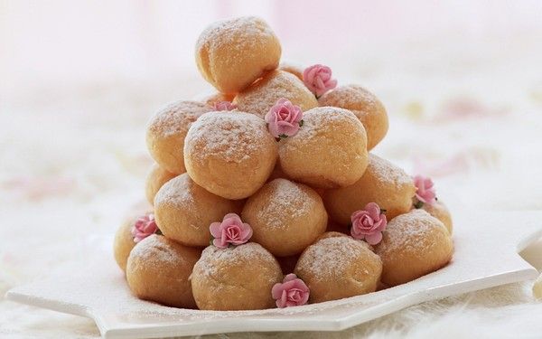Choux à la crème : fond d'écran gâteaux, pâtisserie