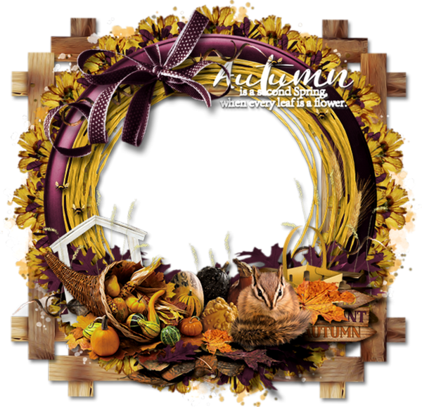 Cadre Automne Png Cluster Autumn Frame Png Fall