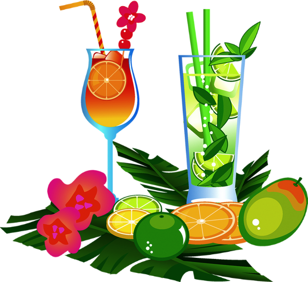 Tube Boisson, Cocktails Png, Dessin - Cocktail Drawing