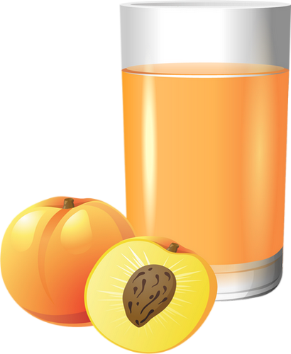 Verre De Jus De Fruit Peches Png Glass Of Peach Juice