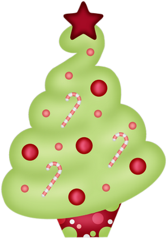 Tube png cupcake de Noël, sapin - Cupcake png Navidad