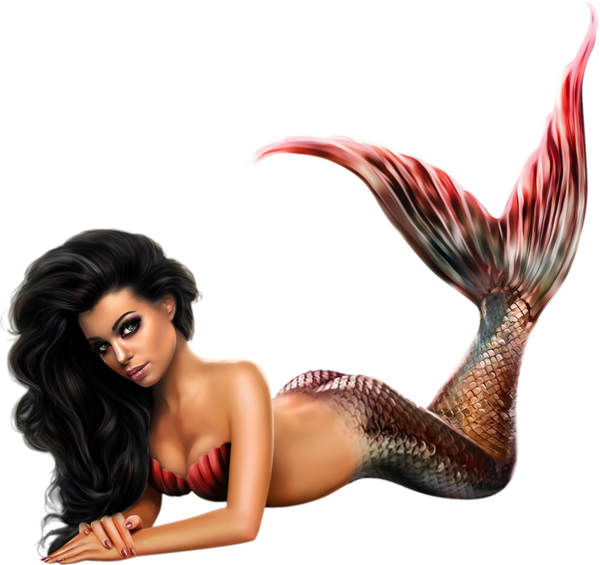 Mer, tube sirène png / Ocean, mermaid transparent png