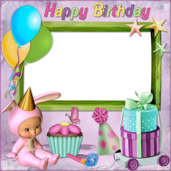 Cadre Anniversaire Png Happy Birthday Frame Png