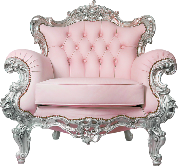 Tube meuble, fauteuil rose png Pink armchair png