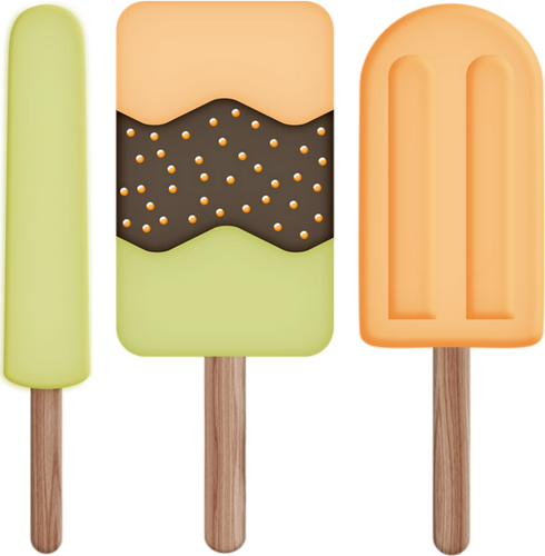 Glaces Clipart Scrapbook Ice Pops Png Popsicles 8145