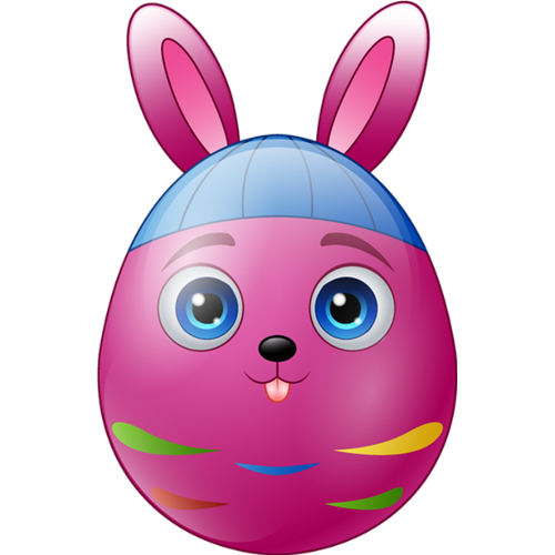 ✿ Tube oeuf de Pâques png _ Easter egg clipart, bunny ✿