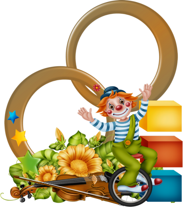 Anniversaire Cadre Png Clown Birthday Frame