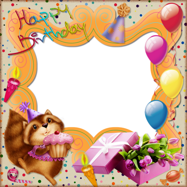 Cadre Anniversaire Png Happy Birthday Frame Png