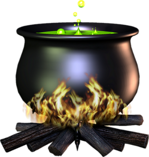 Chaudron de sorcière png - Witch's cauldron - Caldero