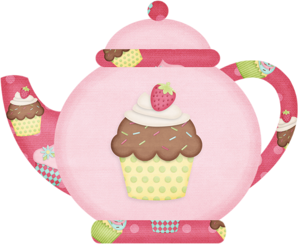 Tube théière, dessin png, cupcake - Teapot clipart - 茶壶
