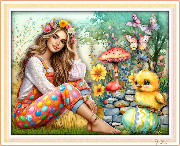 ✿ Création Pâques de Violine - Easter image, spring ✿