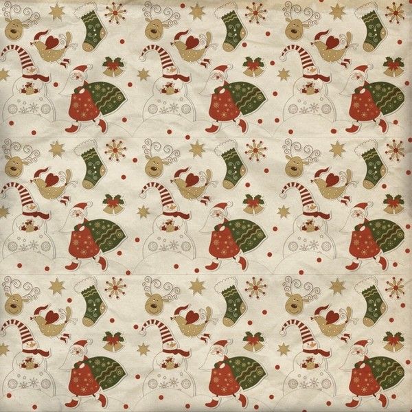 Papier Noël, pattern - Christmas digital scrapbook paper