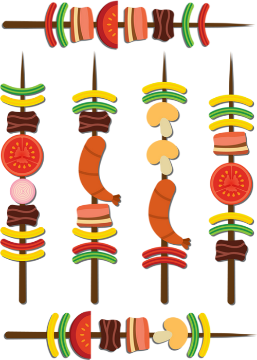 barbecue dessin brochettes png grillades bbq clipart coloriage de pomme