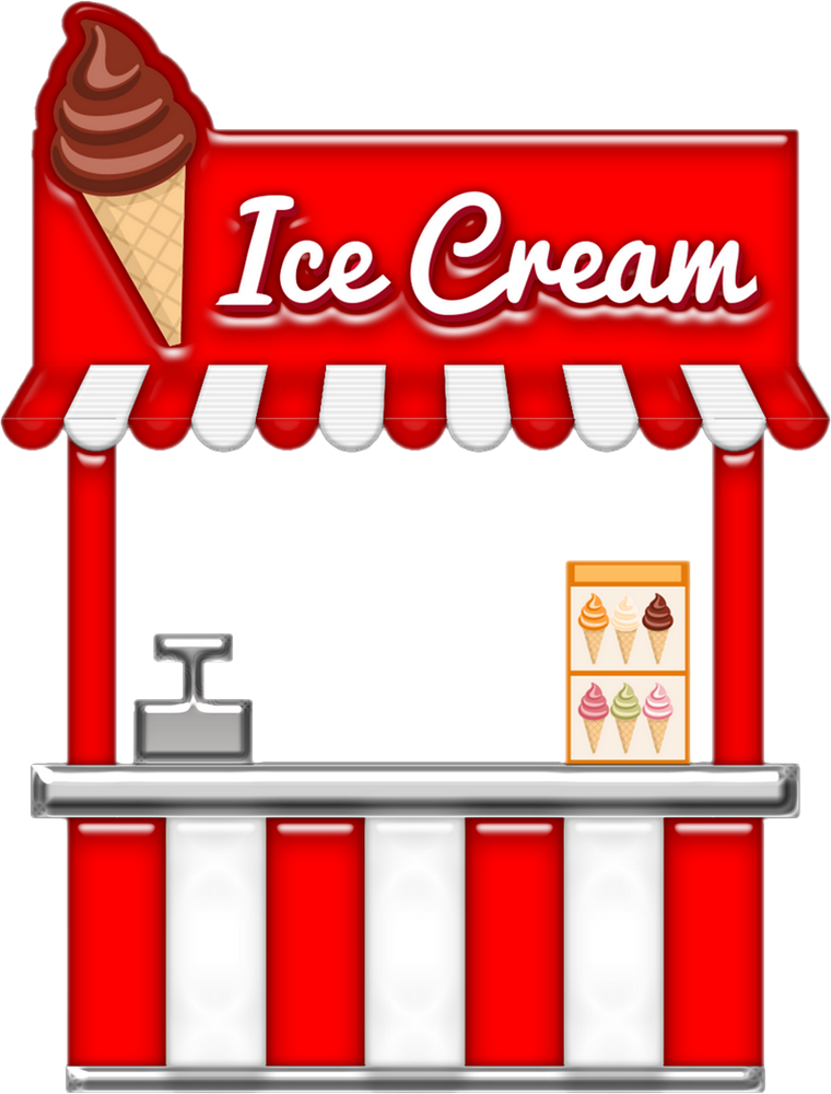 Tube glace, crème glacée Ice cream stand png Helado