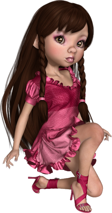 Fille Tube Cookie Poup E Png Poser Girl Doll Png