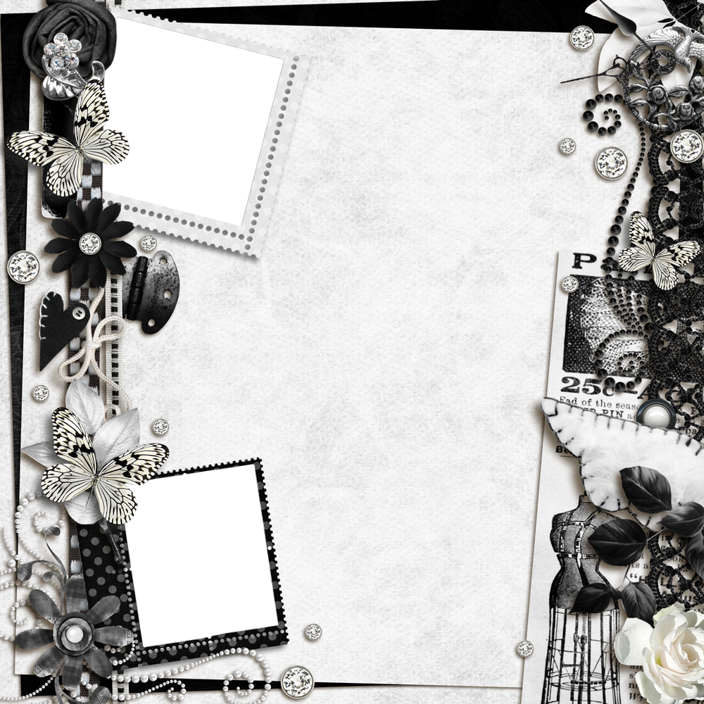 Cadre Photos Noir And Blanc Png Quick Page Black And White 4619