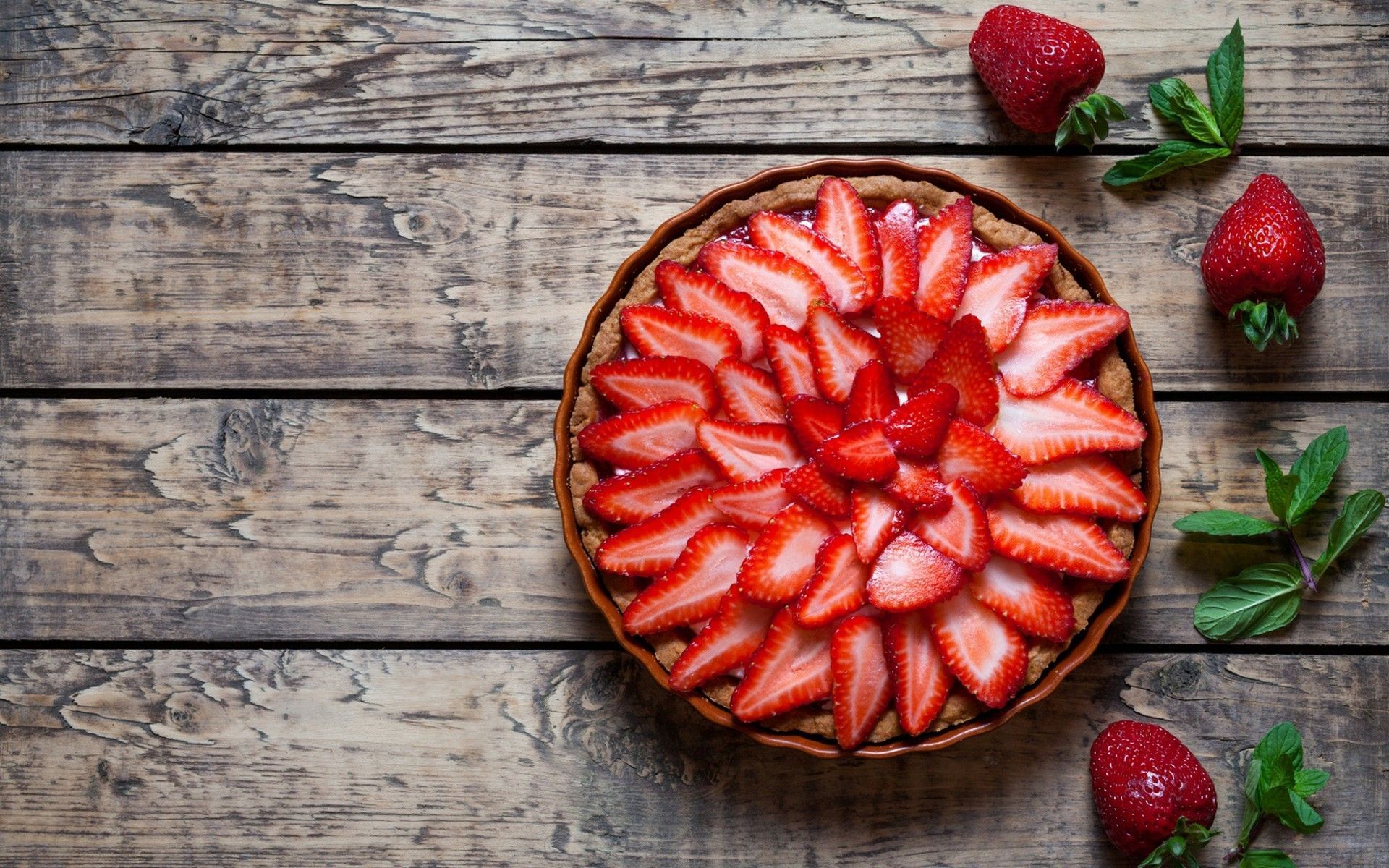 Fond D'écran Tarte Aux Fraises - Sfondo Desktop Fragole