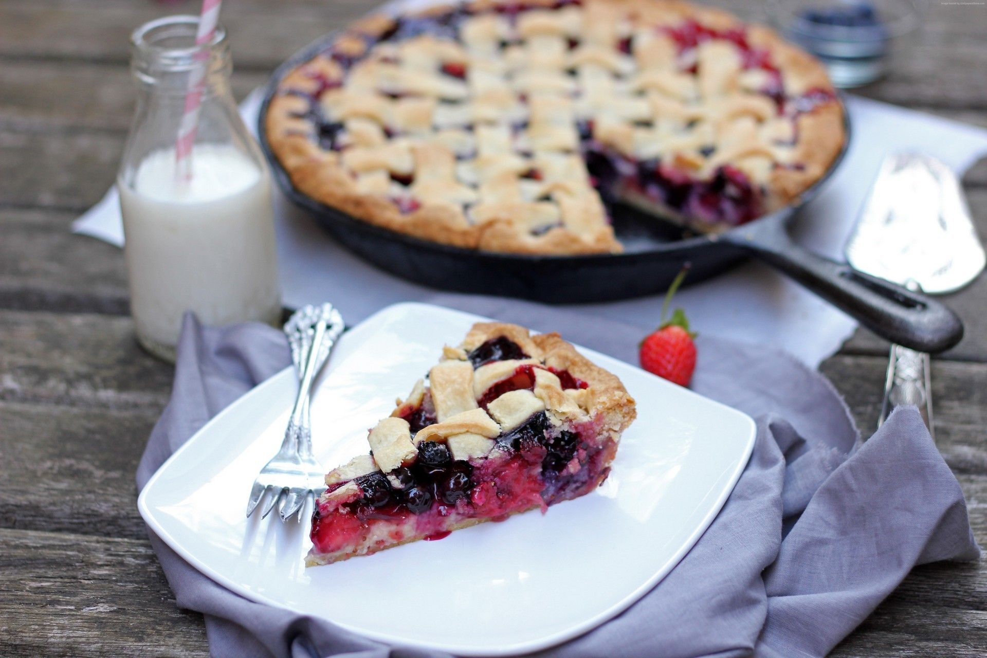 Tarte Aux Fruits Rouges : Fond D'écran - Cake Wallpaper