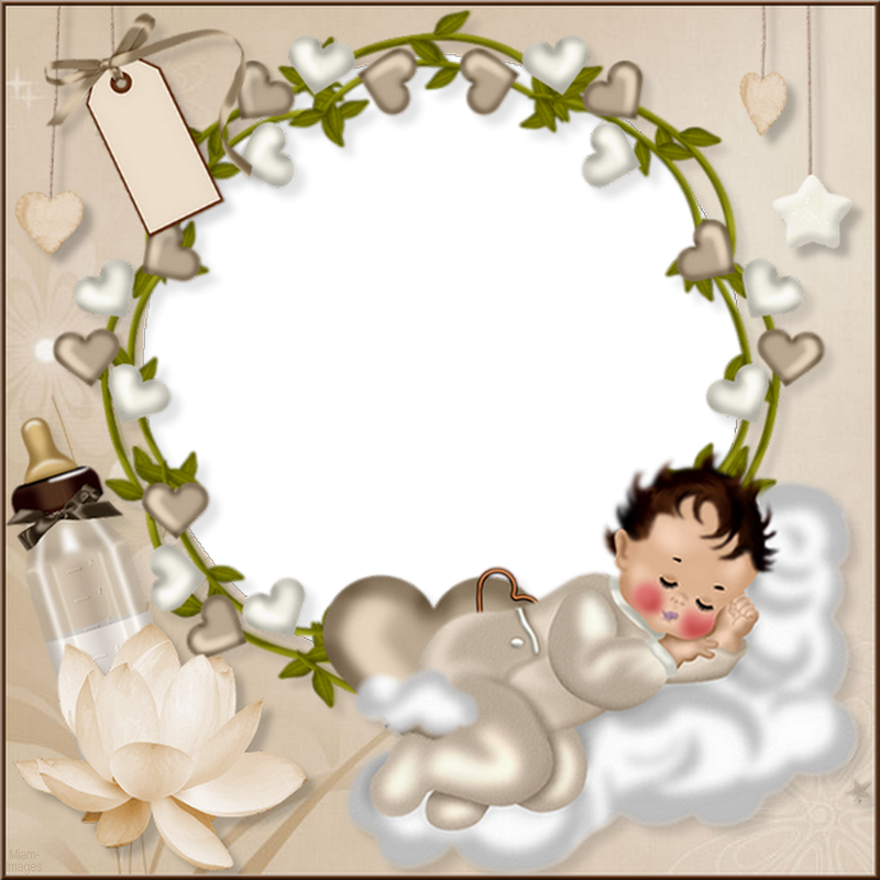 ♥ Cadre bébé png _ Baby frame _ Marco de bebé png ♥