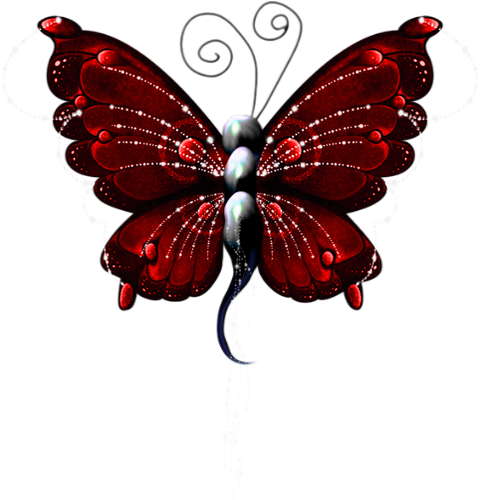 Tube St Valentin Papillon Rouge Png Red Butterfly Png