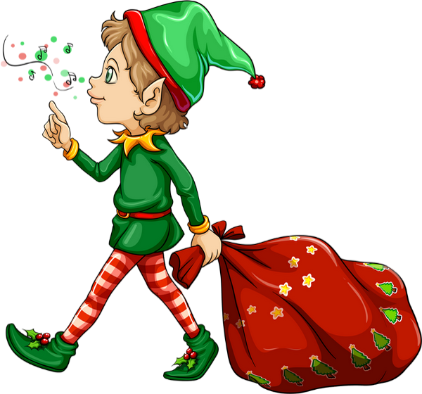 Lutin png, tube personnage de Noël - Xmas character png