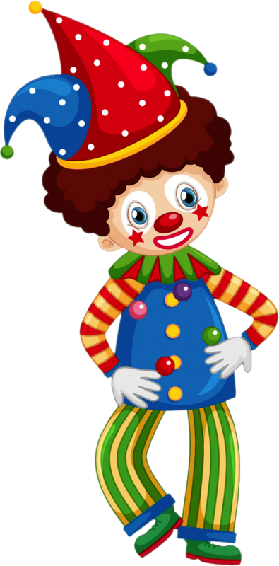 Clown Png, Tube Anniversaire, Cirque / Circus Png, Clown