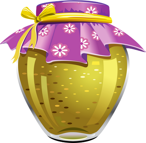 Confiture tube, clipart Marmelade Jam pot png