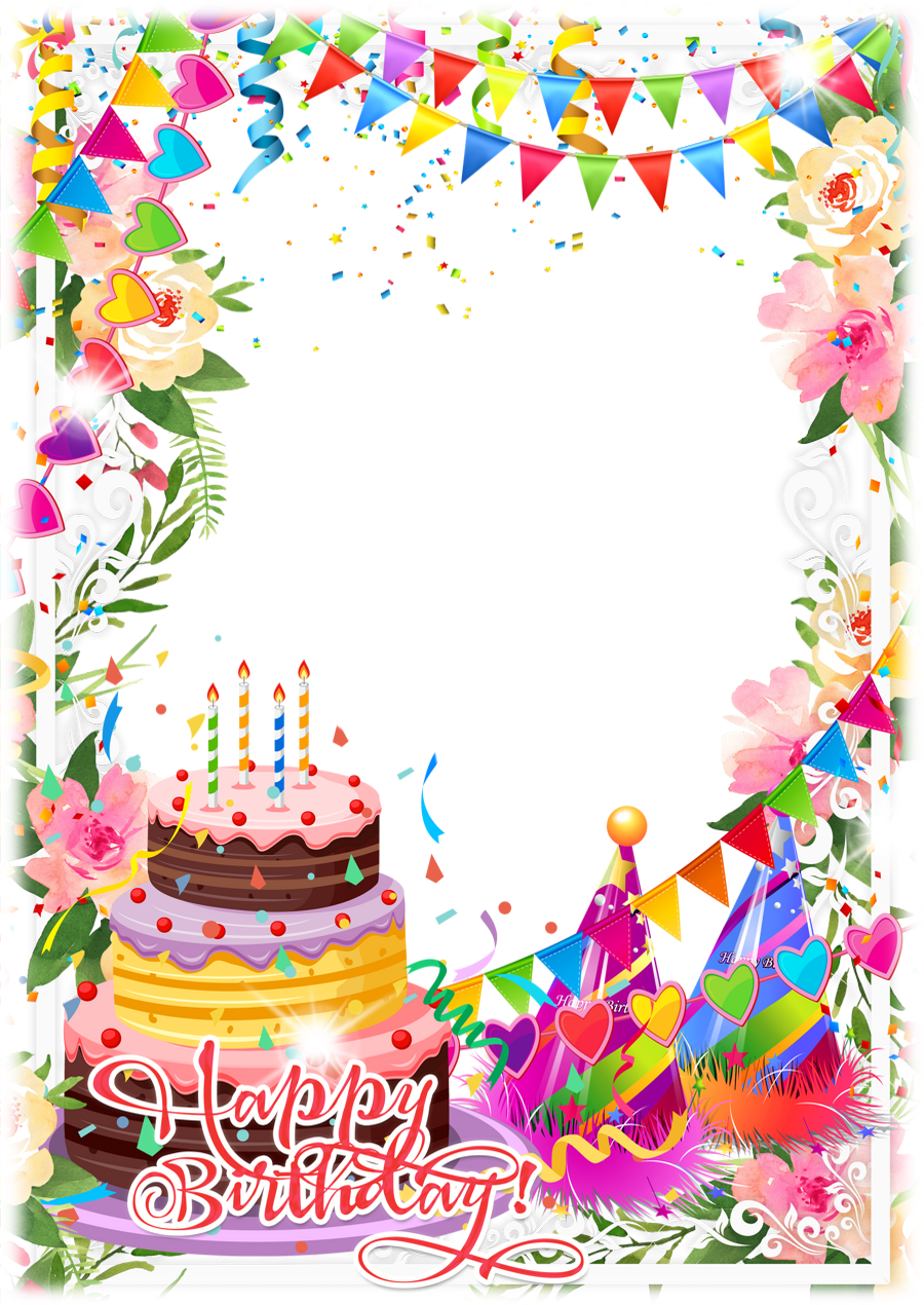 Cadre anniversaire png Marco de fotos de cumpleaños