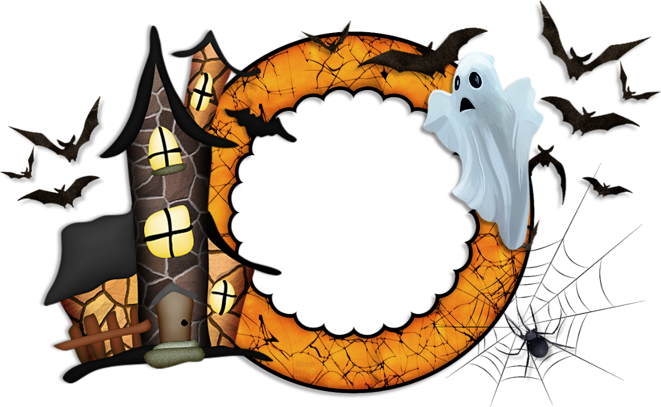 Cadre Halloween png, fantôme . Halloween frame, ghost
