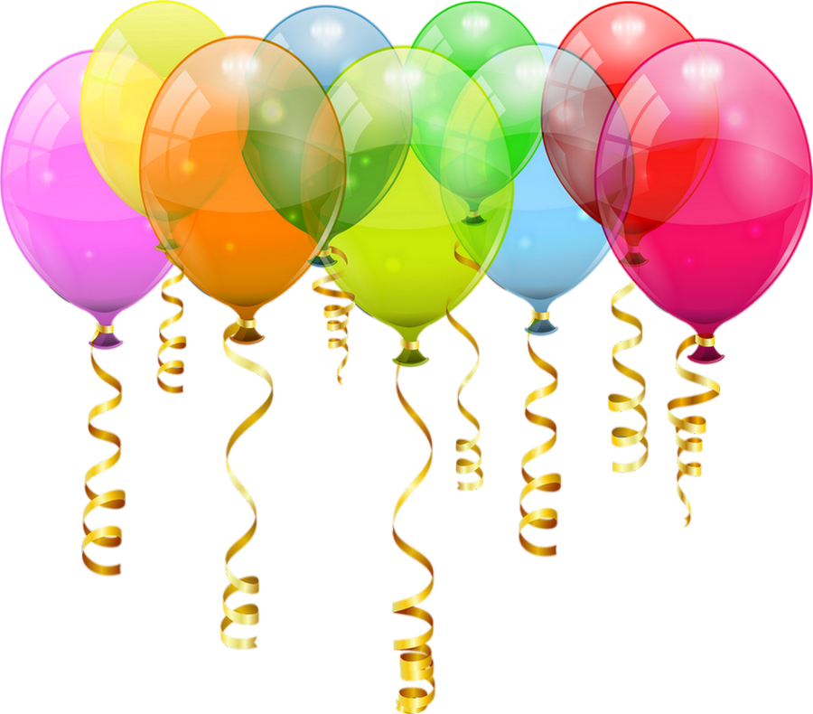 Tube Ballons Png F Te Anniversaire Balloons Png