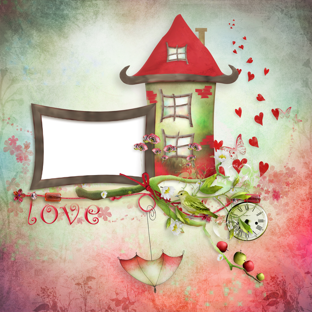Cadre png St Valentin, amour - Valentine frame png, love