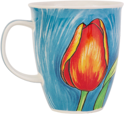 Mug déco tulipe