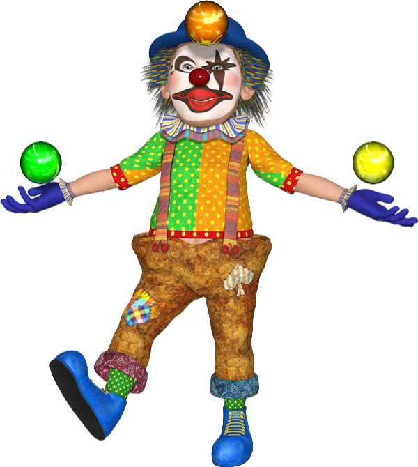 Clown Png, Tube 3D - Clown Zeichnung - Pagliaccio Png