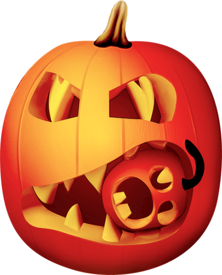 Tube Halloween, citrouille png / Jack O'lantern, pumpkin