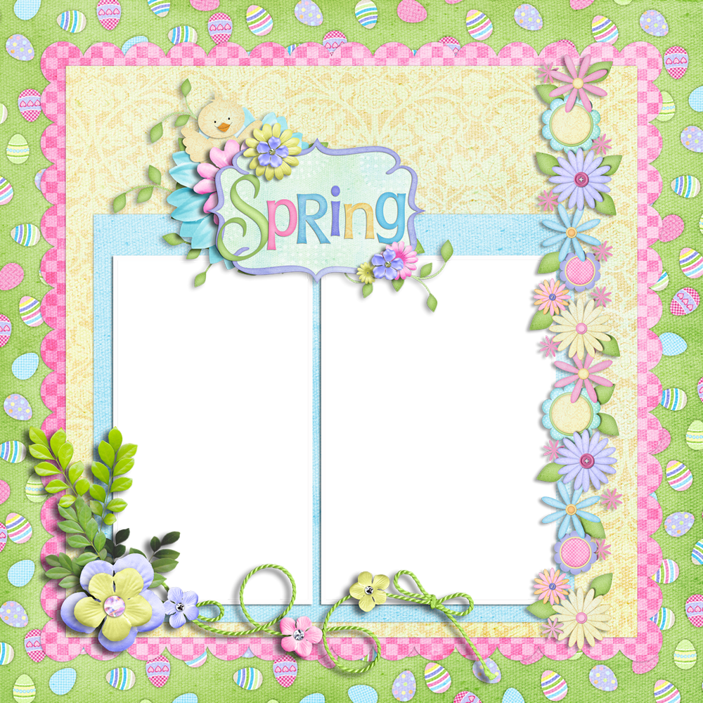 Cadre printemps png quick page Spring frame png
