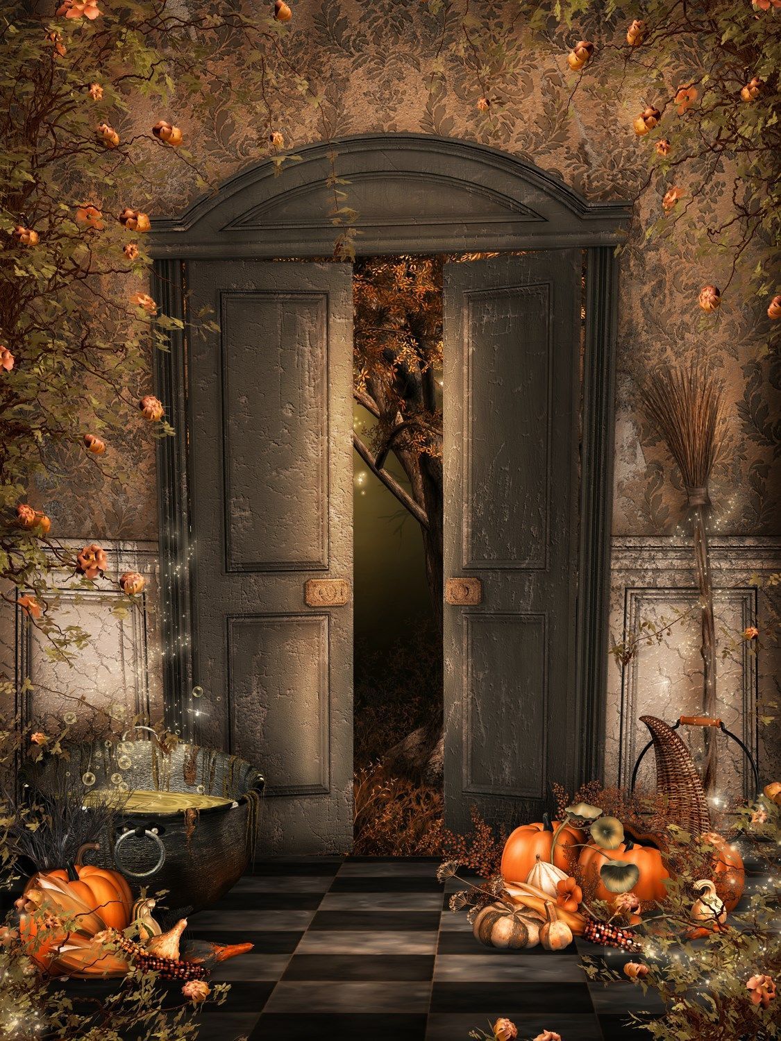 Fond Pour Créa Halloween - Background - Fondo