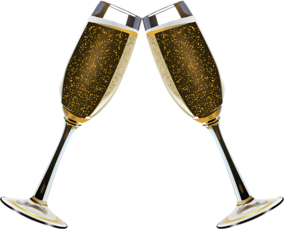 Verres De Champagne Tube Champagne Glasses Png