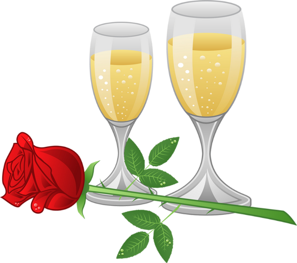 Flûtes de Champagne tube Champagne glasses png