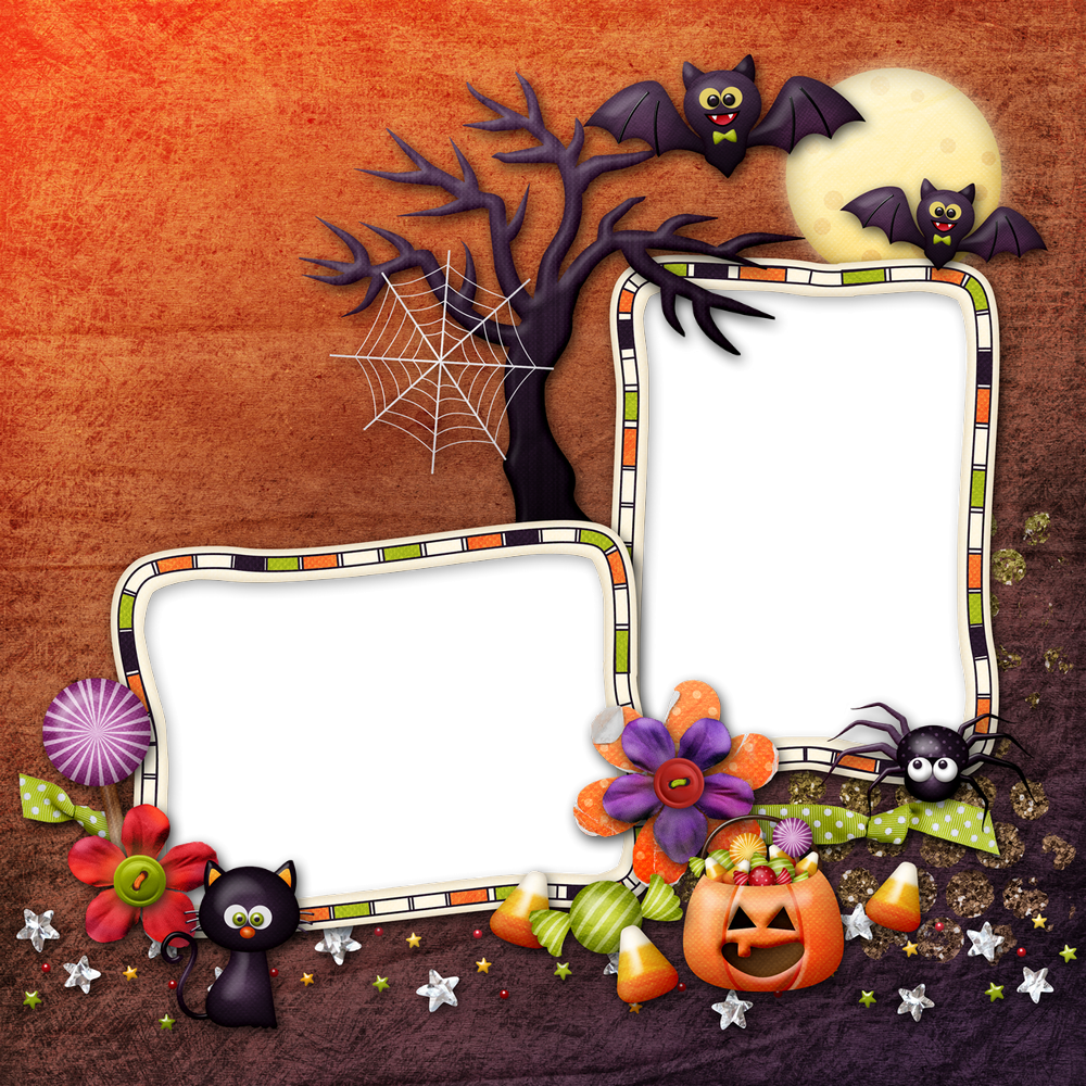 Halloween : cadre png - Marco Halloween png - Frame