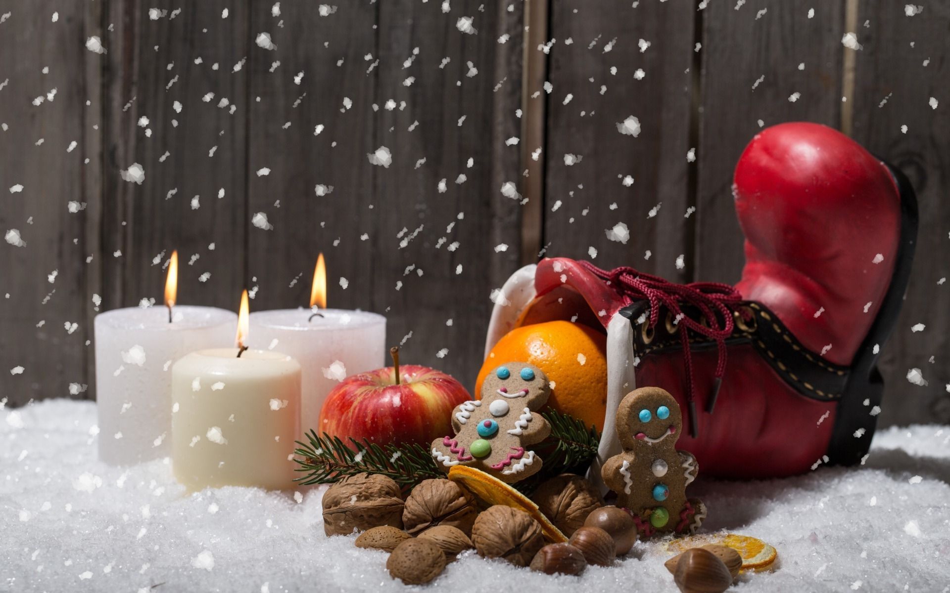 Ambiance de Noël : fond d'écran - Christmas background
