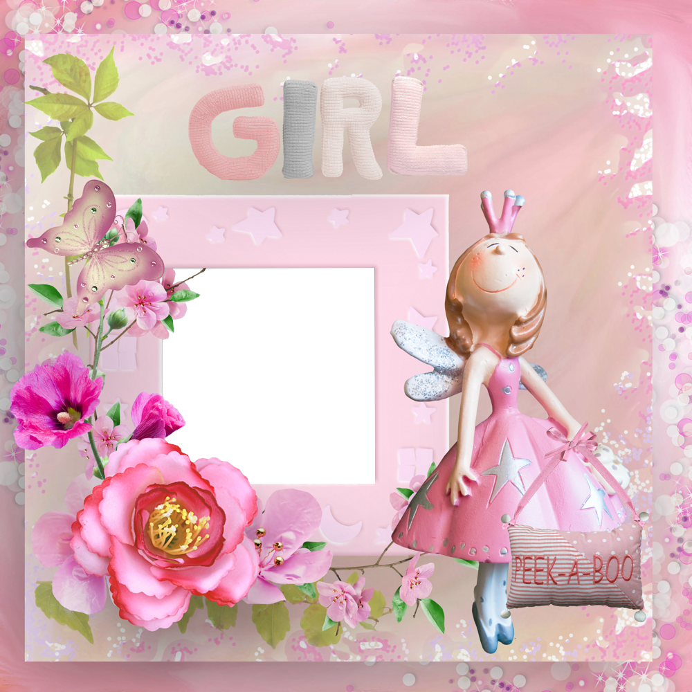 Quick page, cadre fleuri png . Princess frame png, girl