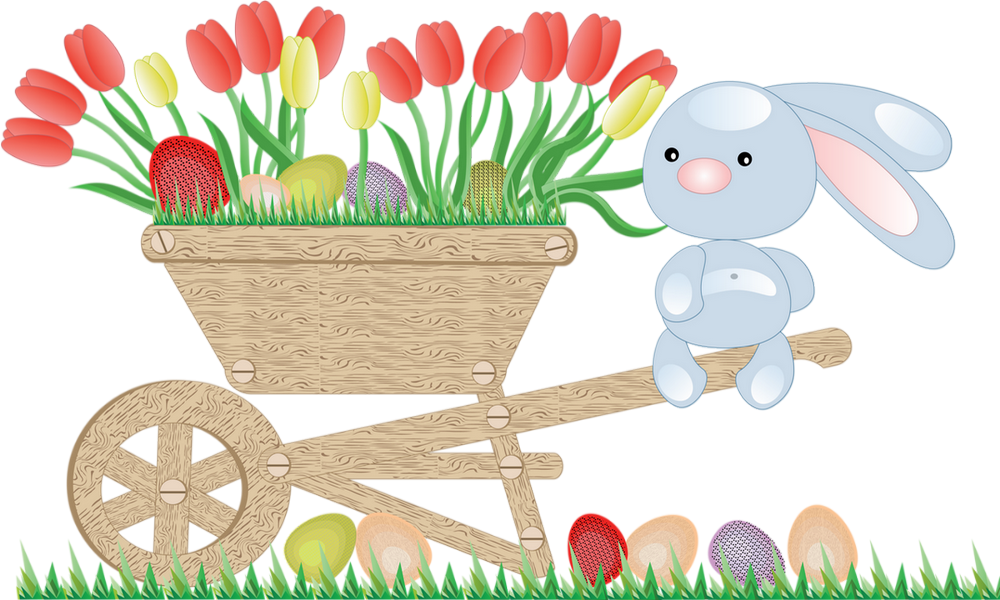 Lapin de Pâques png, dessin - Easter rabbit drawing