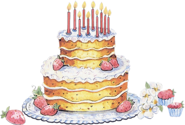 Gâteau d'anniversaire : dessin