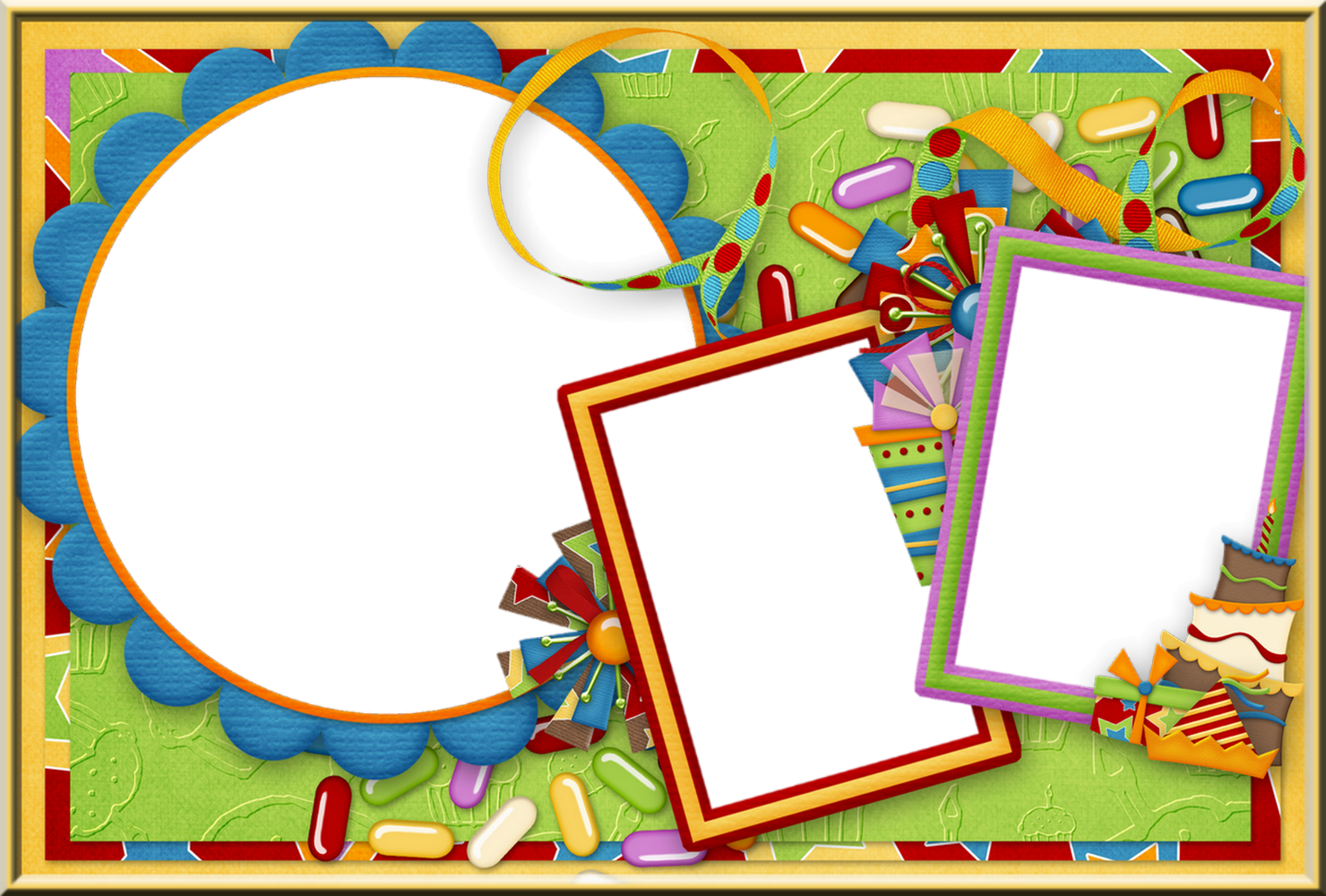 Anniversaire cadre png Birthday frame Geburtstag