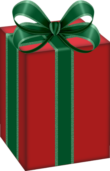 Cadeau de Noël rouge, tube png - Xmas gift - Regalo png