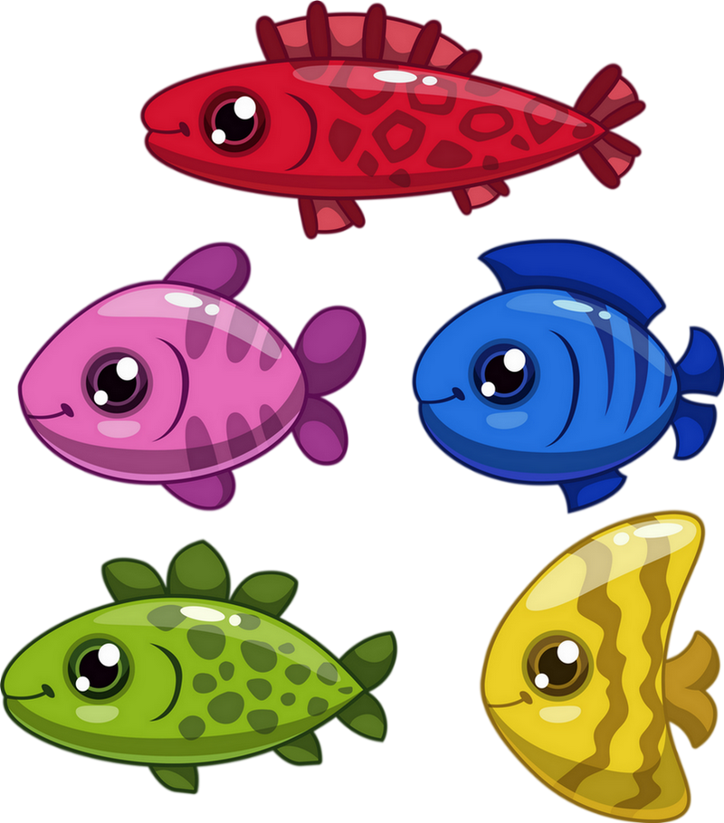 Tube Poissons Dessin Png Aquarium Mer Fishes Clipart