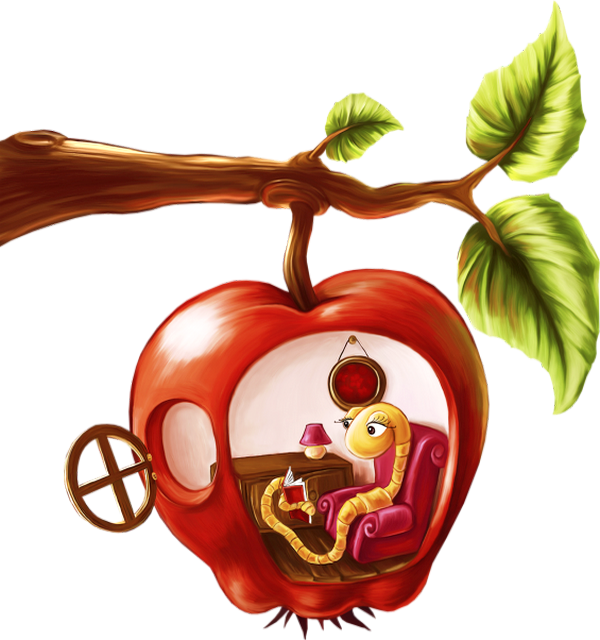 Tube Fruit Pomme Png Dessin Humour Apple Clipart Png