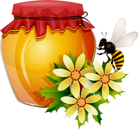 Pot De Miel Png, Fleurs, Abeille - Honeypot Png, Bee