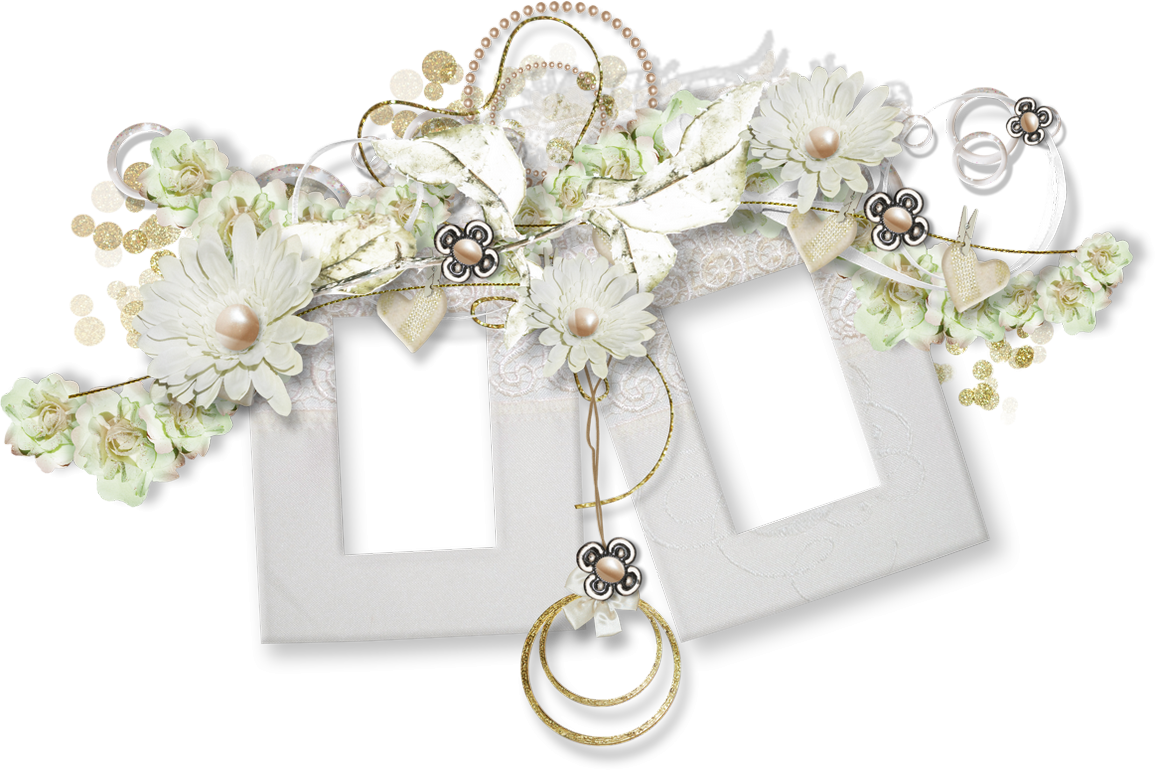 Cadre photos mariage png Wedding cluster frame png